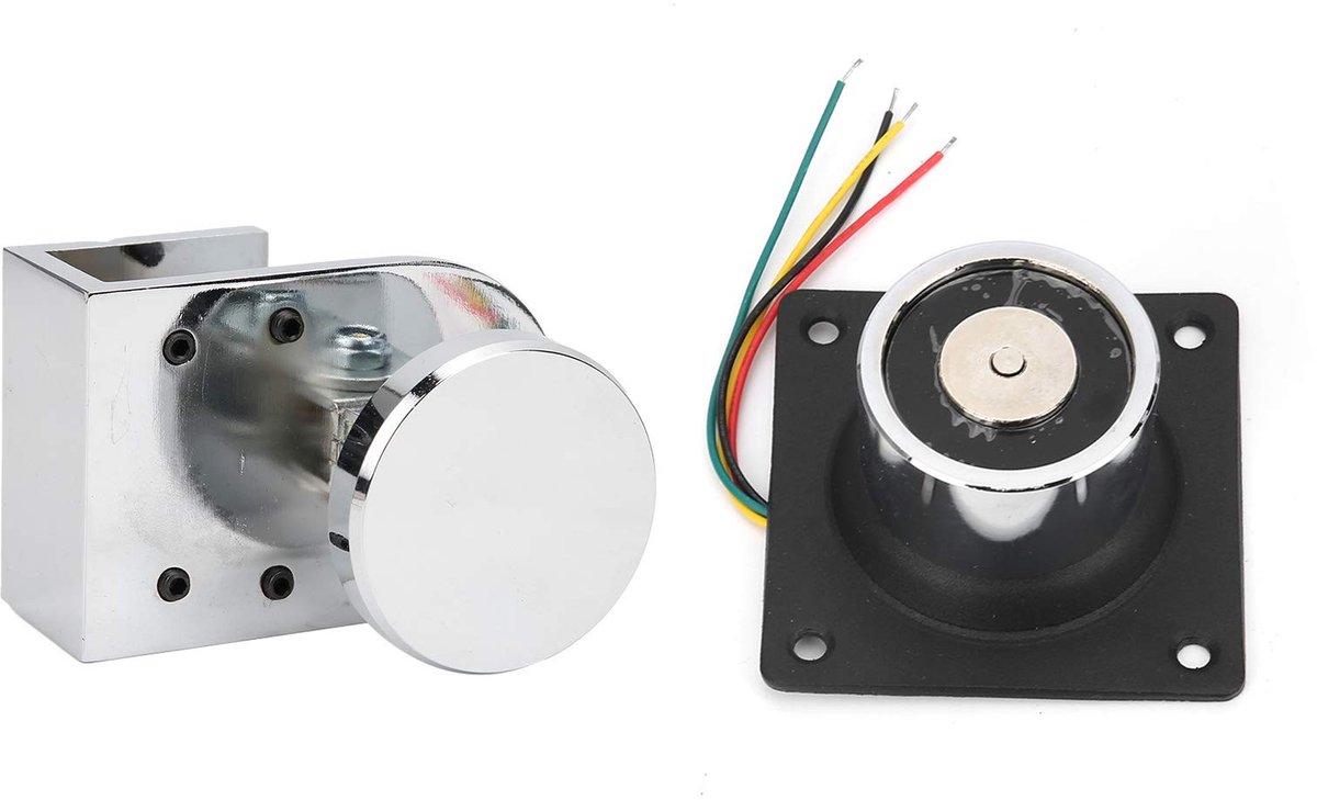 Dailygoods - Magnetische Deurstopper - Elektronisch Slot - 60KG Zuigkracht - Frameloze Glazen Deur - Ideaal voor Thuisgebruik - Veilig en Betrouwbaar