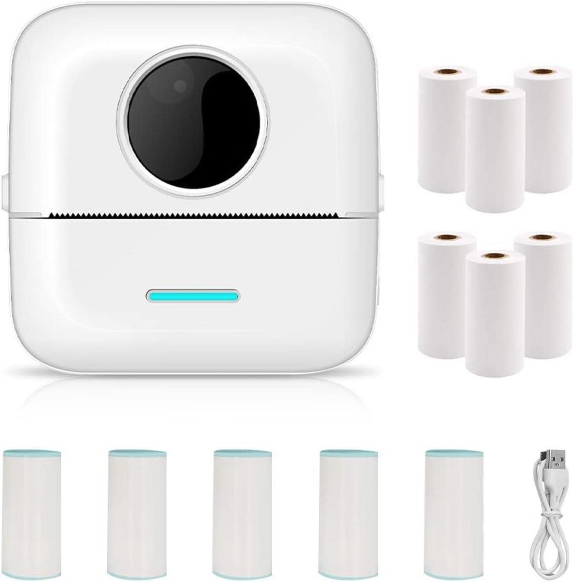 Mini Zakprinter - Draagbare Printer Foto - Notities Maken - Inktloze Thermische Technologie - 45 x 82 x 82 cm