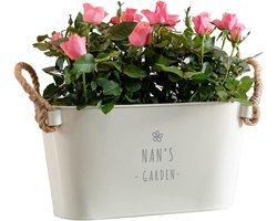 Gegraveerde Bloempot - Kruidenplantenbak Binnen - Cadeau voo