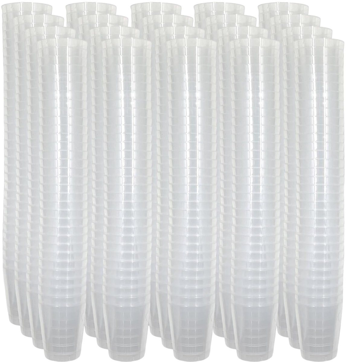 Dailygoods- Shotglazen Onbreekbaar - 640 Stuks - Vaatwasserbestendig - Herbruikbaar - Kunststof - Perfect voor Feesten - Borrelglazen