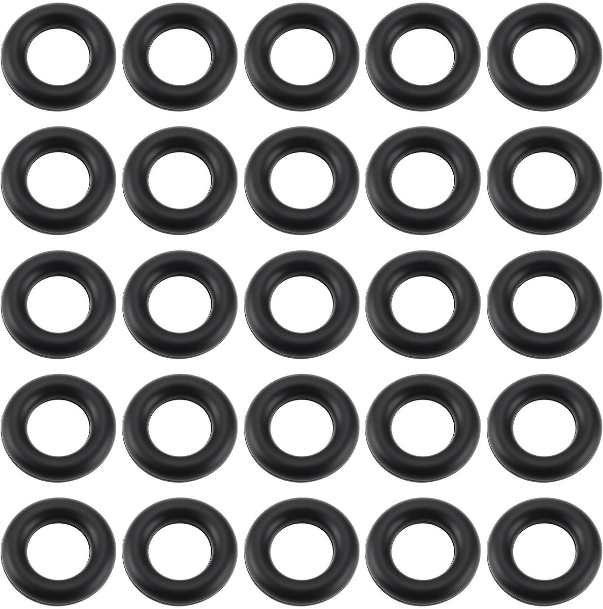 Dailygoods- Rubber O-Ring 200 Stuks - 3mm ID x 6mm OD x 1.5mm - Geschikt voor Motoren - Gereedschap - Auto's - Vrachtwagens - Zwart Rubber - Afdichtring