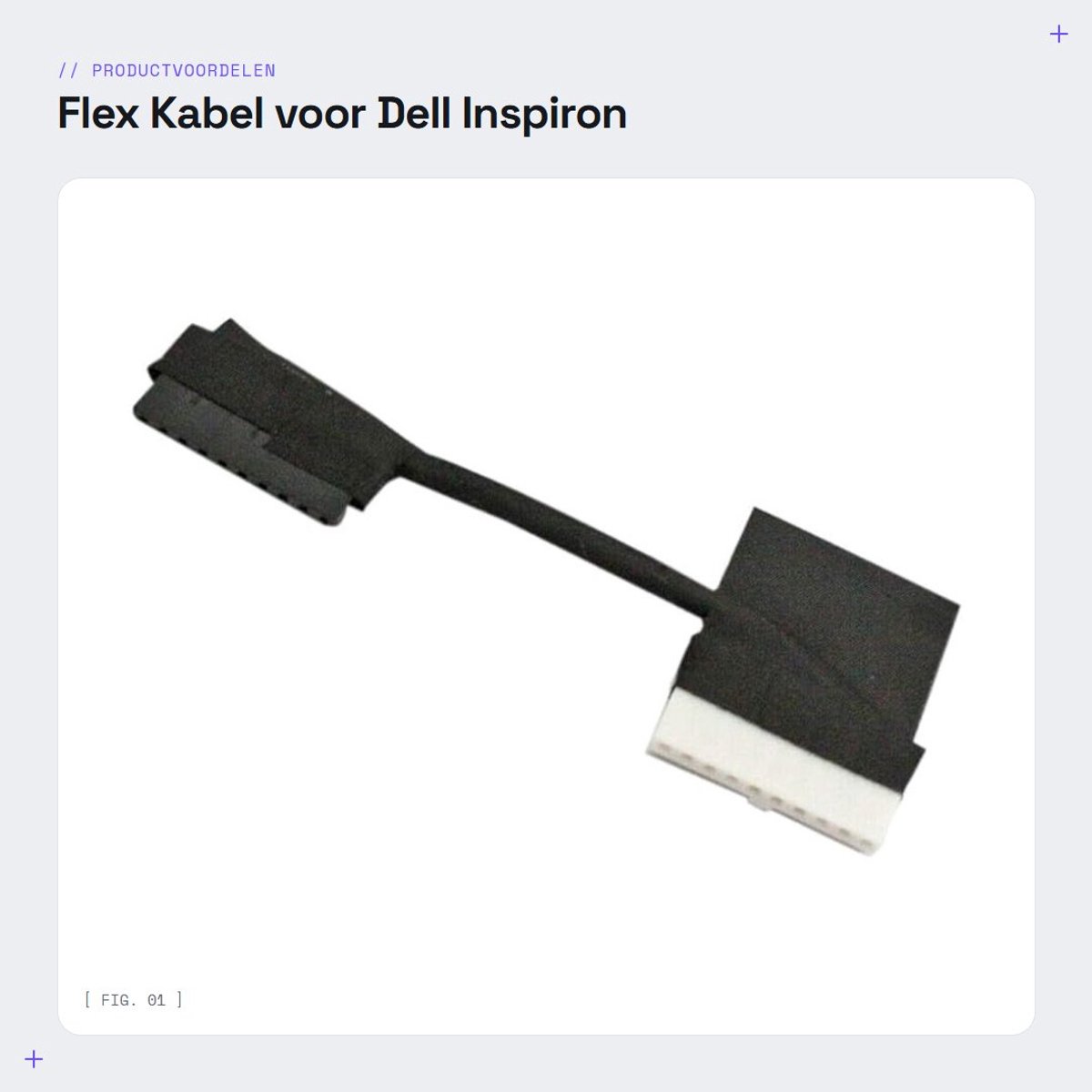 Dailygoods - Flex Kabel voor Dell Inspiron Laptops