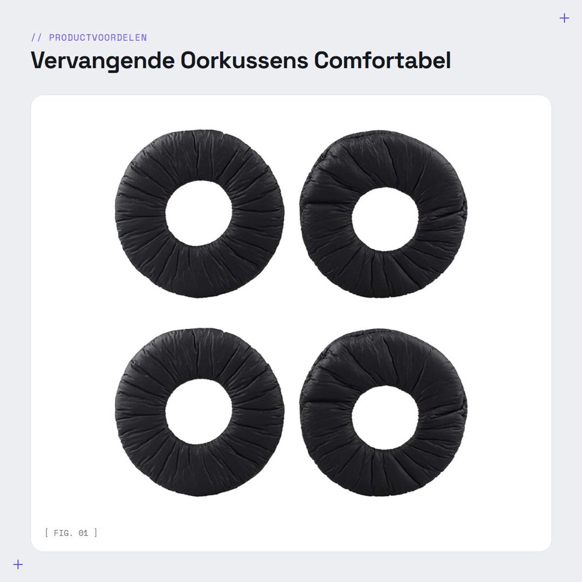 Dailygoods- Oorkussens Vervangingen - Geschikt voor MDR-ZX100/Z300/V150/V300 - Zacht Eiwitleer - Comfortabel - Duurzaam - Flexibel - Hoofdtelefoon