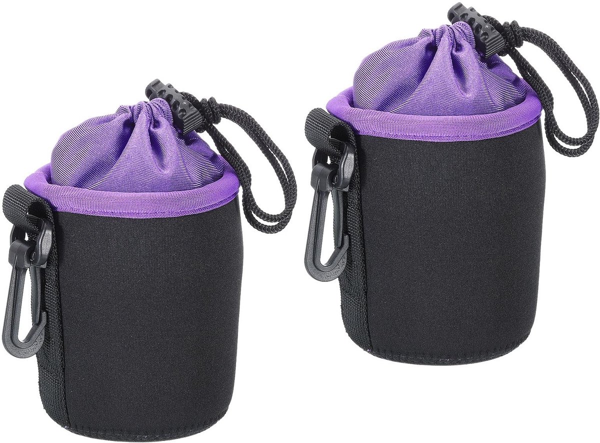 Dailygoods- Lenshoes Waterdicht - Neopreen Cameratas - Schokbestendig - Lenszakje - 3.1"/3.9" - Geschikt voor DSLR-lenzen