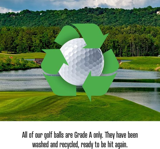 Gebruikte Golfballen - Lake Balls - Golf Oefenen - Gerecycled Gewassen - 22 Stuks - Wit — afbeelding 2