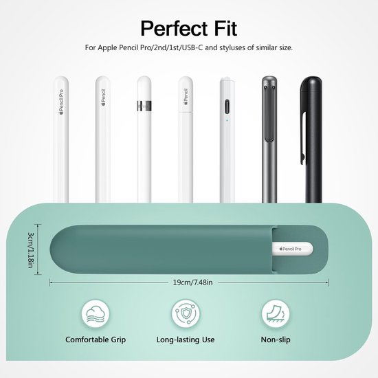 Dailygoods - Silicone Beschermhoes voor Diverse Stylus Pennen — afbeelding 3