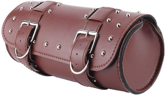 Dailygoods- Motorfiets Voorvork Tas - Universele PU Leren Vintage Tas - Zadel Tas - Waterdichte Motorfiets Bagage - Gereedschap Tas - Lichtgewicht Ontwerp - Motorcycle Saddlebag