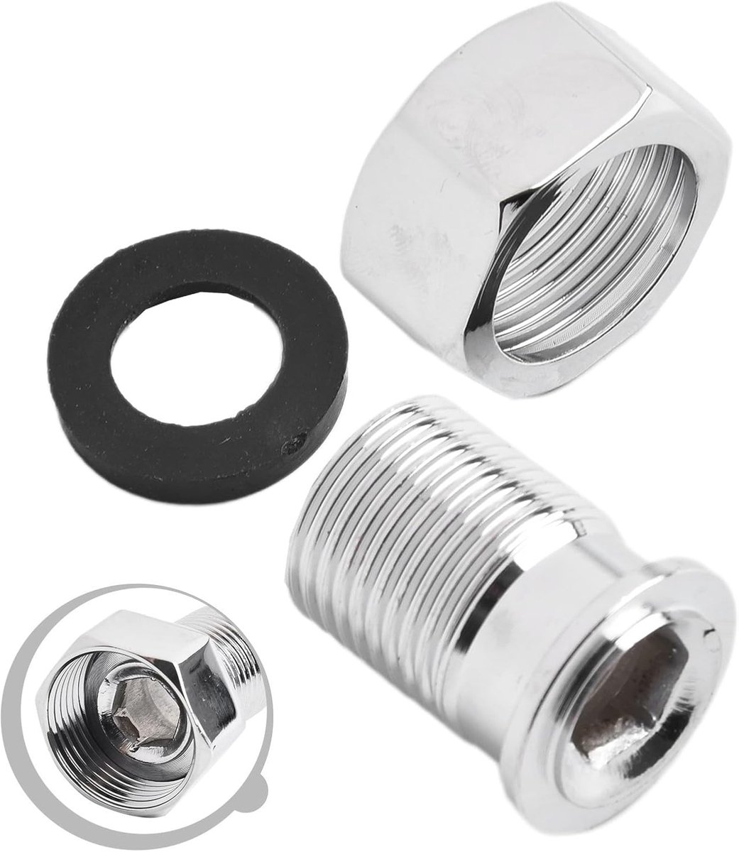 Radiator Kraartje 3/4 Inch x 1/2 Inch RVS voor Aansluiting Radiatorkraan