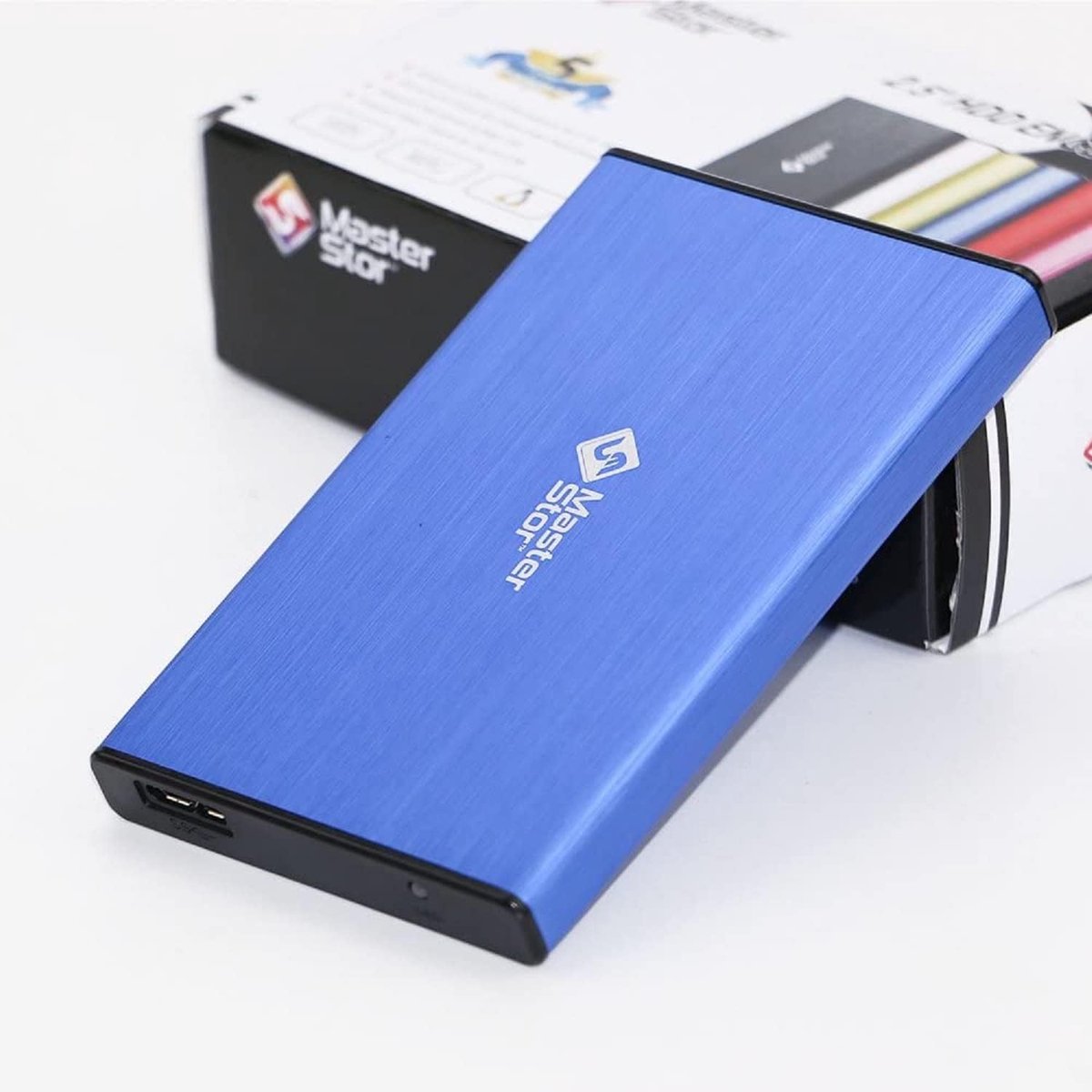 Externe Harde Schijf - Draagbare Opslag - Bestanden Overzetten - Ultraslank Ontwerp - 320 GB - Blauw
