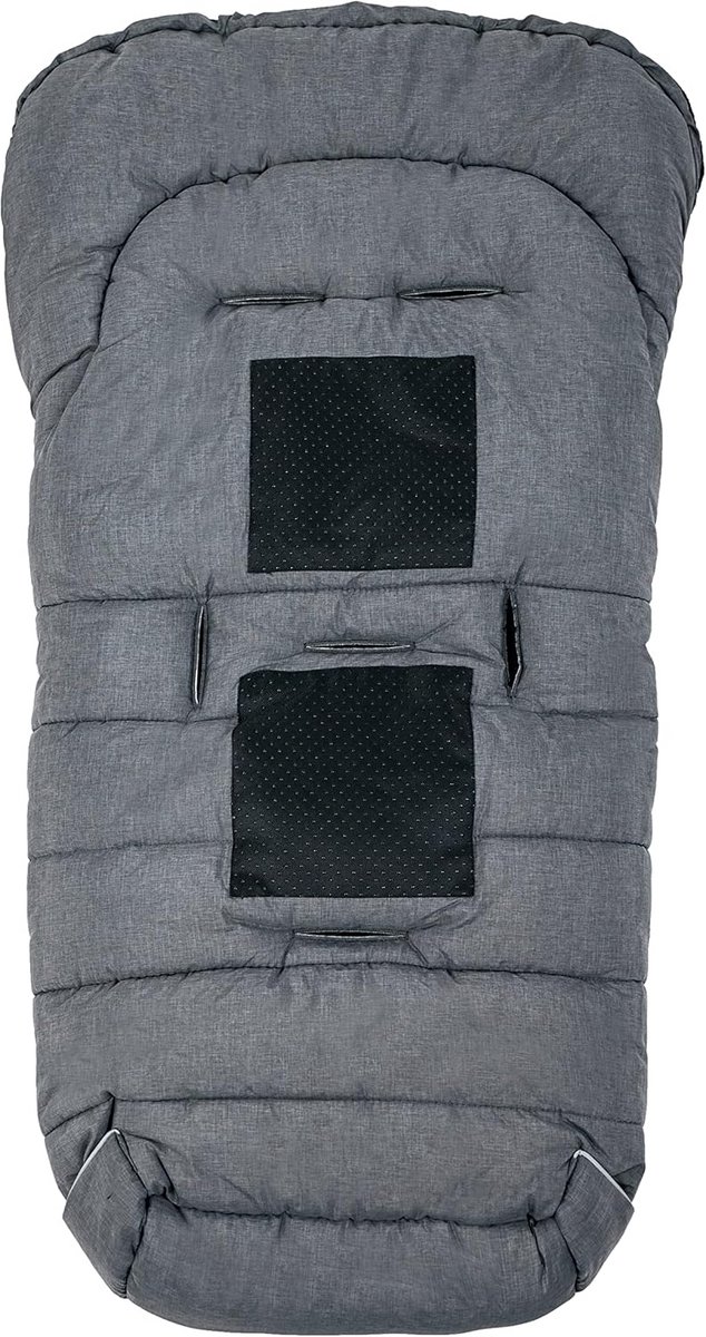 Wintervoetenzak - Baby deken - Wandelen buiten - 3M Thinsulate vulling - 95 x 45 cm - Donkergrijs-rood — afbeelding 3