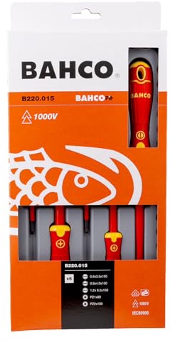 Schroevendraaierset - Precisie gereedschap - Kluswerkzaamheden uitvoeren - Geïsoleerd tot 1000V - 5 Delig - Multicolor