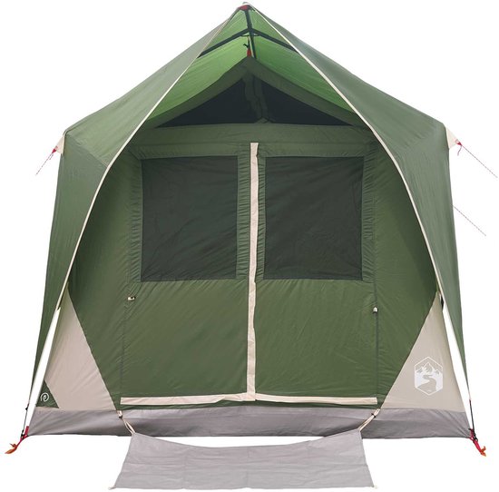 vidaXL - Tunneltent - met - dak - Groen - 8-persoons - Polyester - en - Staal van Vidaxl — afbeelding 4