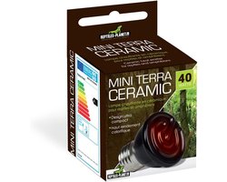 Keramische Warmtelamp - Terrarium Verwarming - Reptielen Warm Houden - Natuurlijke Infraroodwarmte - 40 W - Zwart