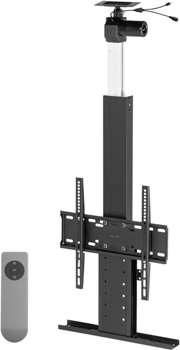 Gemotoriseerde TV-lift - Plafondlift TV - TV Verbergen - Stille Aandrijving - Tot 55 Inch - Zwart