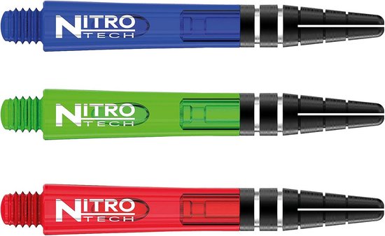 Dart Shafts Multipack - Dart Accessoires - Darts Spelen - Flight Locking Systeem - 9 Stuks - Rood Blauw Groen — afbeelding 5