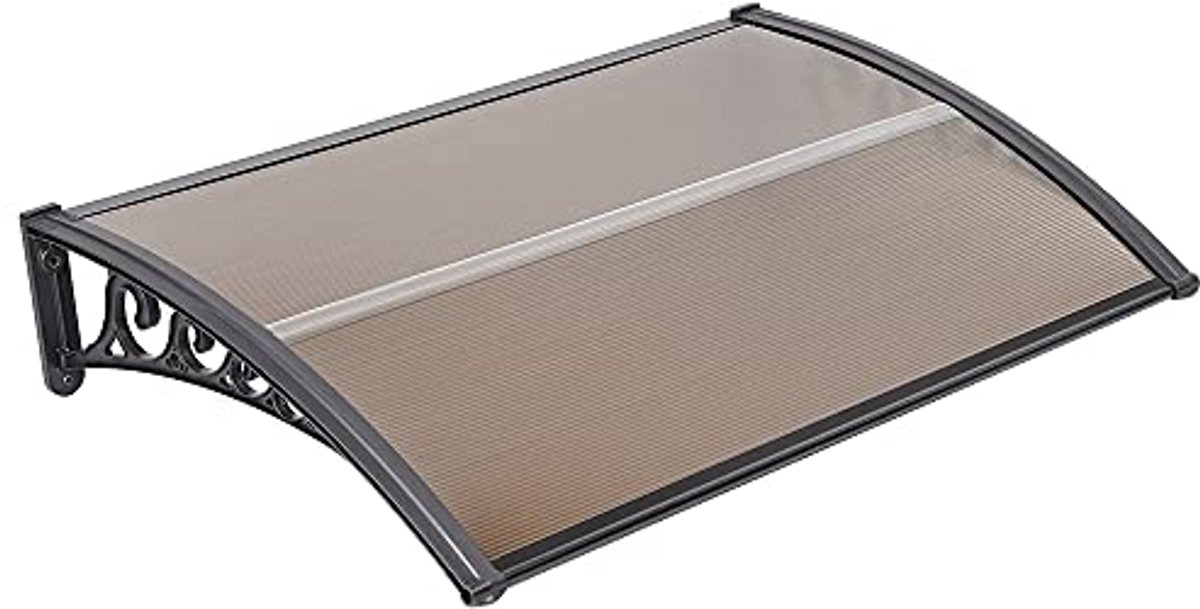 Deur en raamluifel - Buitenluifel Terras - Bescherming tegen weer - Hitte en corrosiebestendig - 100 x 150 cm - Transparant
