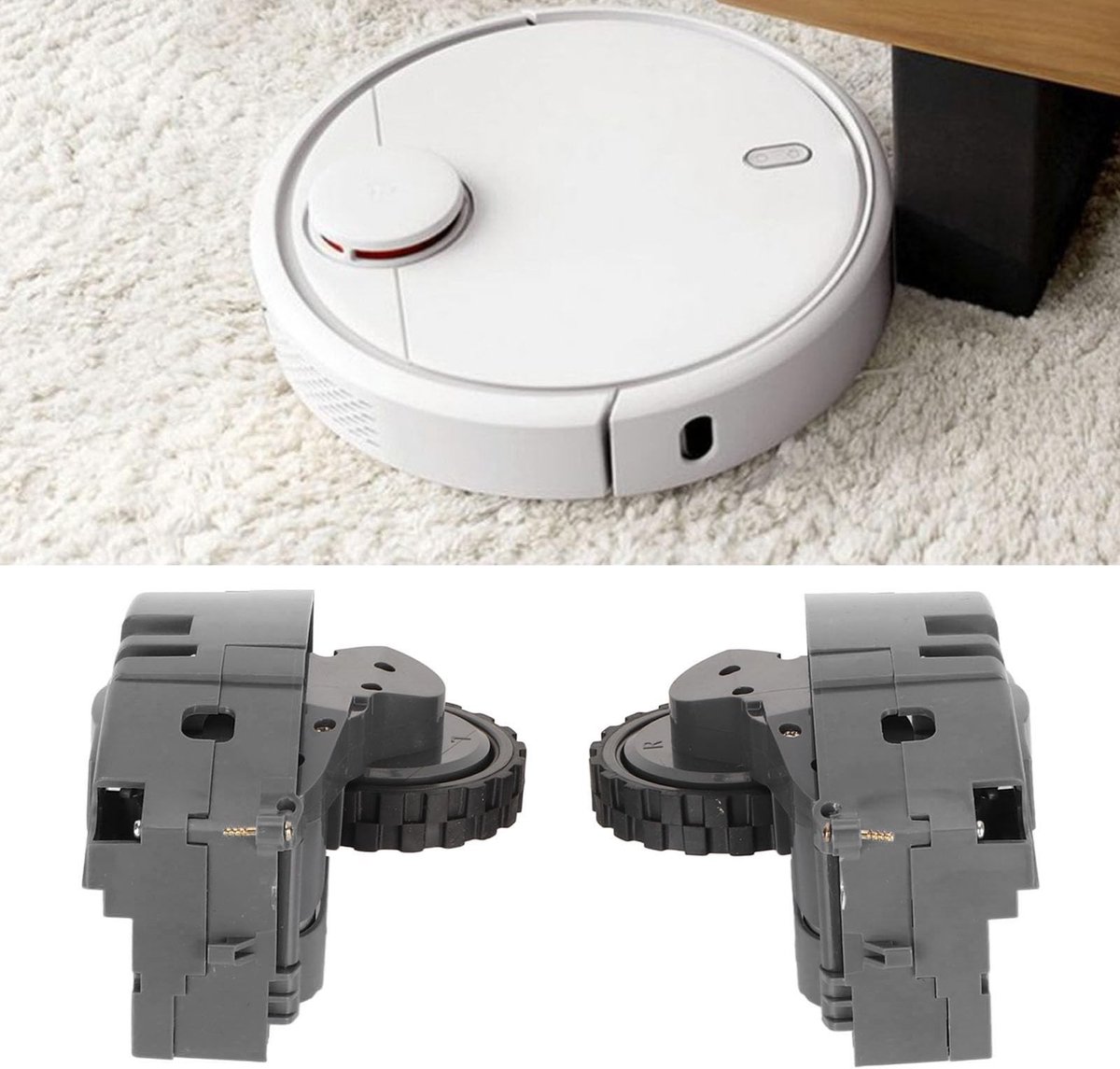 Dailygoods- Aandrijfwiel Duurzaam - Stofzuigerwielen - Roomba 500/600/700/800/900 - Wielmodule - Antislip - Eenvoudig te installeren - Robotstofzuigerwiel