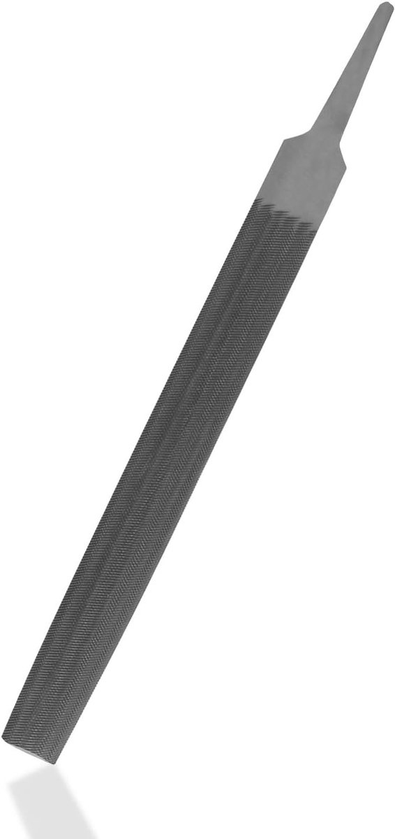Halve Ronde Vijl - Metaalvijl Houtvijl - Vormgeven en Slijpen - Dubbel Gesneden Tanden - 6 Inch Lengte - Metaalkleur