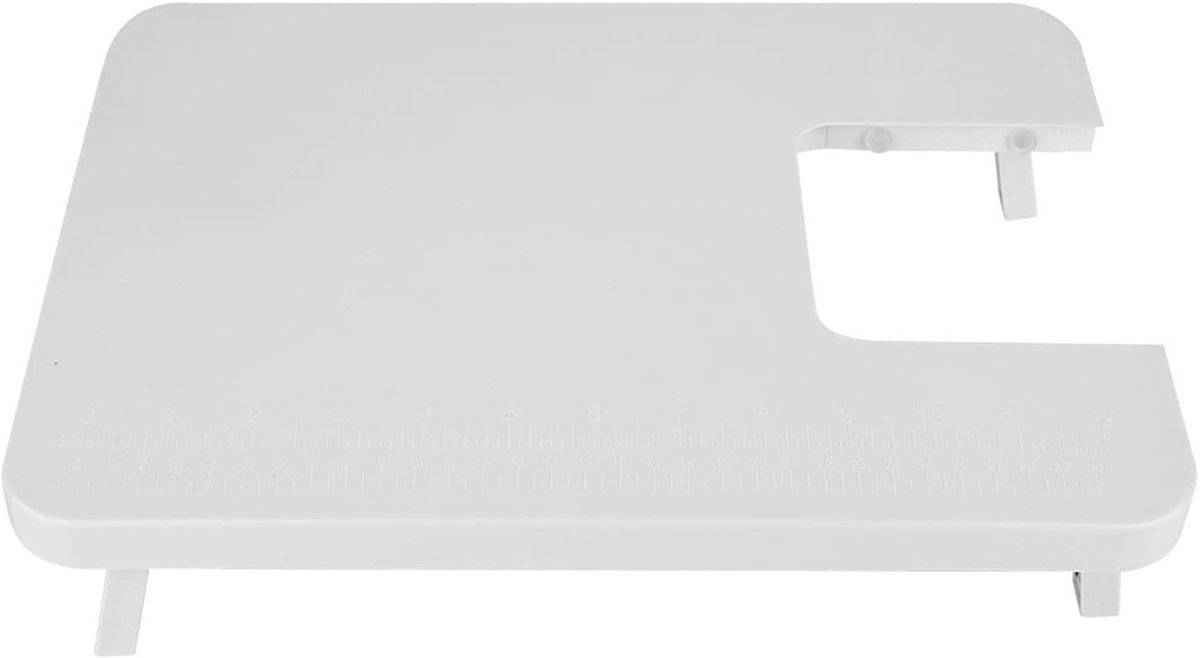 Naaimachine Verlengtafel - Naaitafel Uitbreiding - Grote Projecten Naaien - Inklapbare Poten - 35.5 x 25.3 cm - Wit