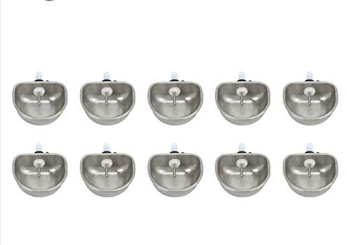 Dailygoods- Drinkwaterkom Duurzaam - Konijn Waterkom - Anti-kras - Fokapparatuur - Huisdier - Set van 10 - Dierenvoerbak