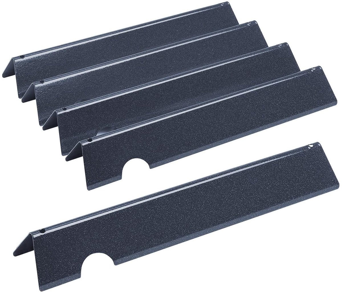 Dailygoods- Warmteplaat 43,4 cm - Warmteplaat voor Kuikens - Porselein-geëmailleerde Smaakrepen - Geschikt voor Genesis II/LX 300 - Reserveonderdelen - 5 stuks - Smaakmaker
