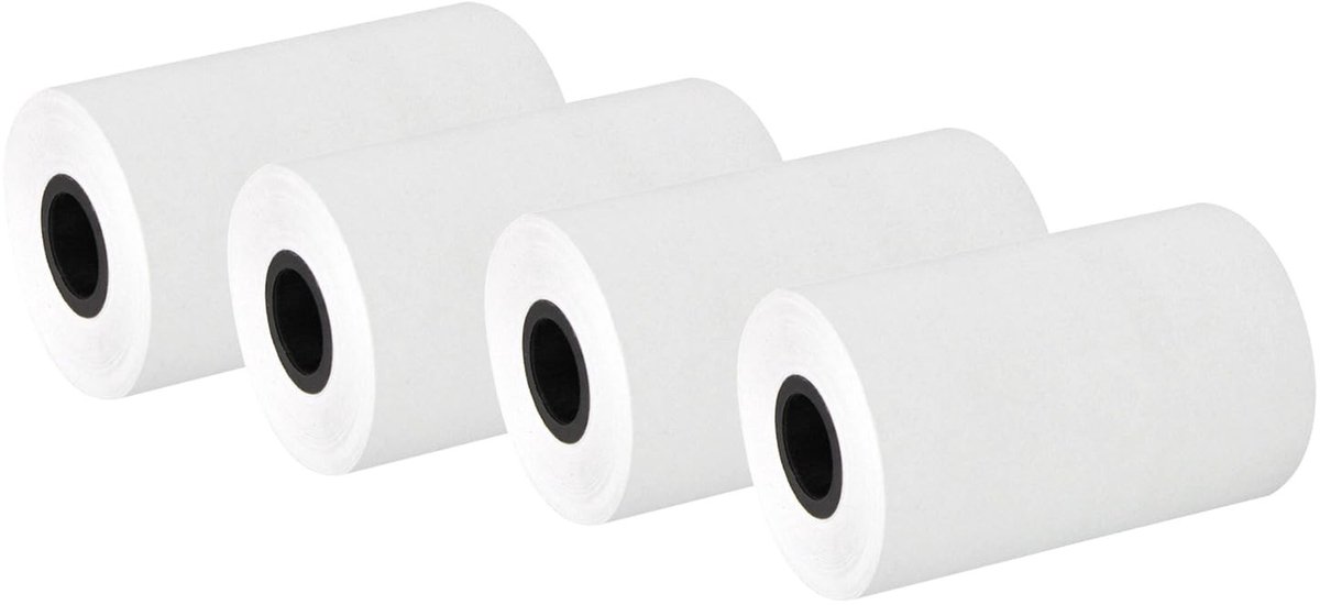 Dailygoods- Thermisch Papier 4 Rollen - 57x40 Mm - Wit Papierrol - Geschikt voor Kassa - Directe Thermische Printers - Stabiele Drukervaring - Ontvangstpapier