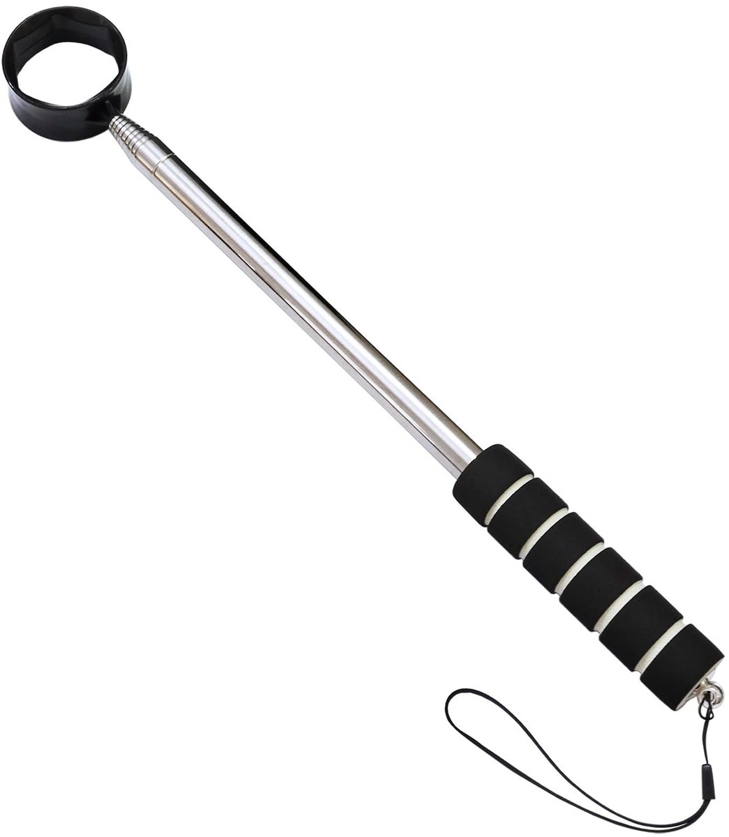 Dailygoods- Golfballretriever 280cm - Aluminium - Telescoop - Antislip Handvat - Lichtgewicht - Duurzaam Materiaal - Golfaccessoire