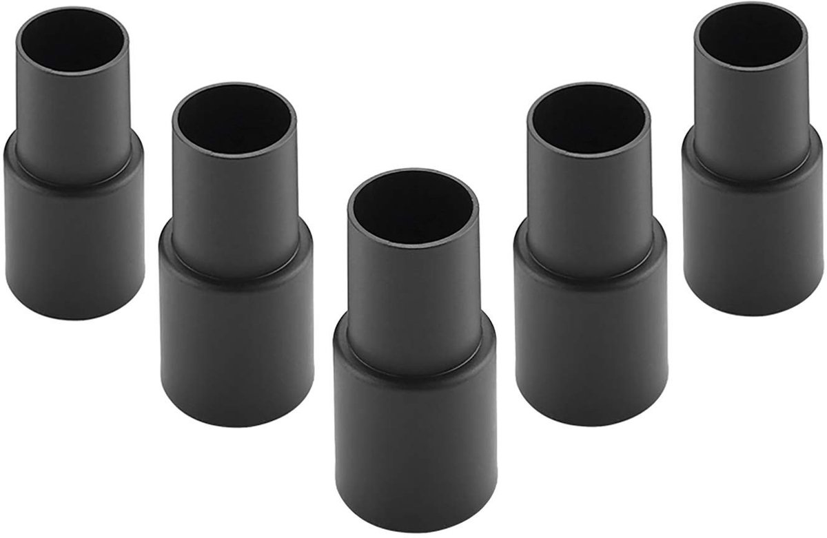 Dailygoods - Vacuümreiniger Slangadapter - Universele Zuiging - Kunststof Converter - Zwart - Adapter Mondbuis - Geschikt voor 32mm naar 35mm