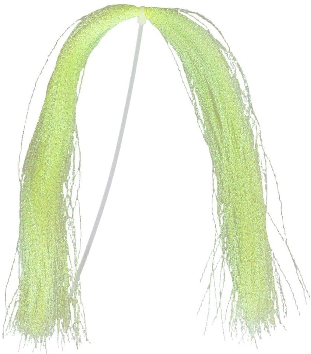 Dailygoods- Vliegbinden Materiaal - Lichtgevende Klatergoud - Kunstaas Set - 10 Stuks - Duurzaam Nylon - Simuleert Levend Aas