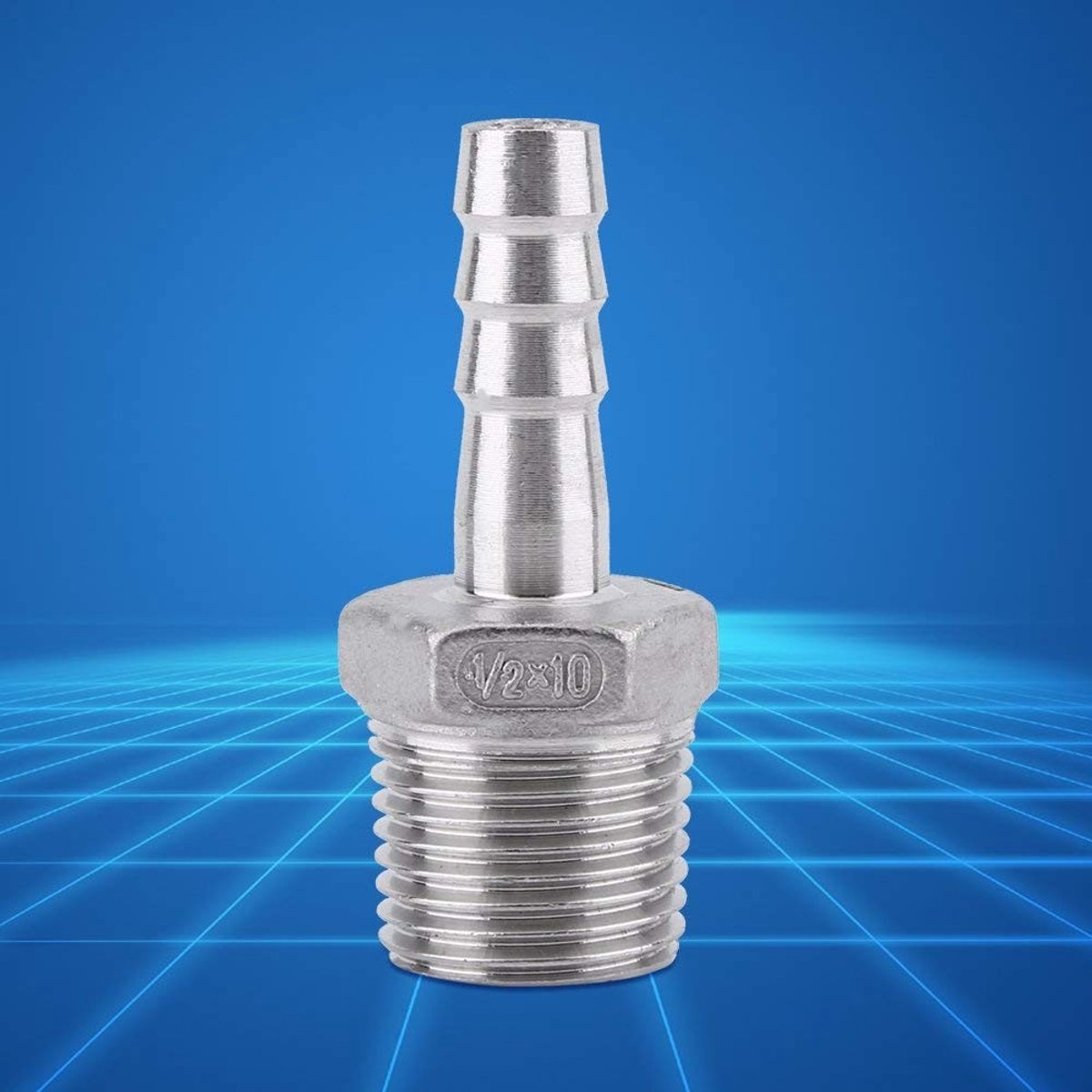 Dailygoods- Buisfitting 1/2" x 10mm - Hoogwaardig Roestvrij Staal - Slangverbinding - Duurzaam - Antiroest - Veelzijdige Toepassingen - Fitting