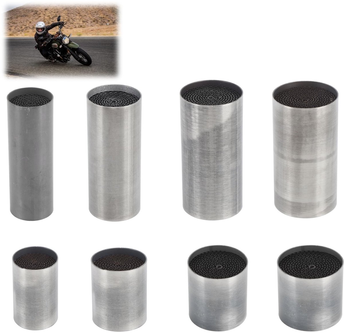 Dailygoods- Uitlaatpijp Roestvrij Staal - Universeel Design - Hoge Veiligheid - Duurzaam - Anti-Roest - Afmetingen 35 * 100 mm - Uitlaat