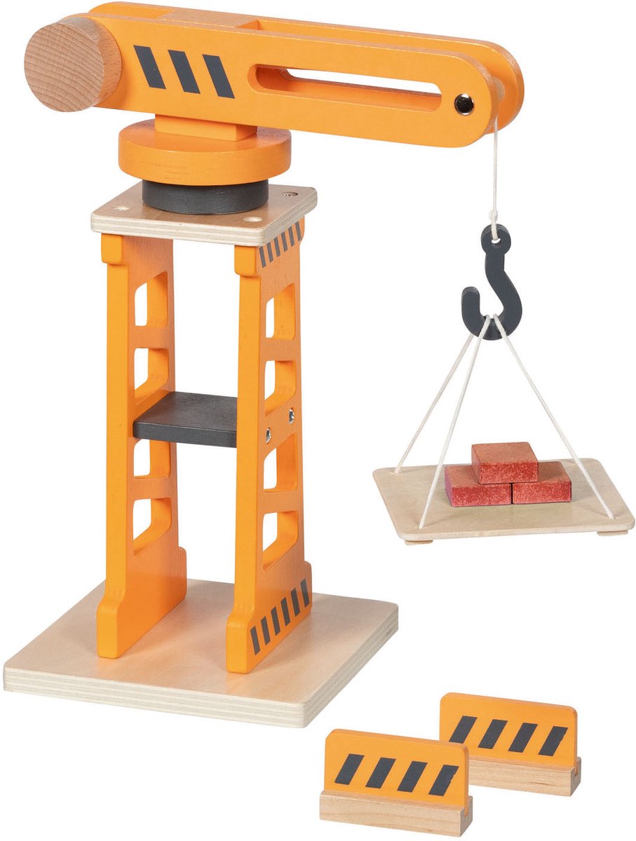 Houten Draaikraan - 4dlg.