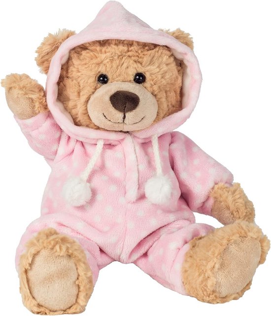 Pluche Beer - Knuffelbeest - Slapen - Uitneembare Pyjama - 30 cm - Blauw — afbeelding 2
