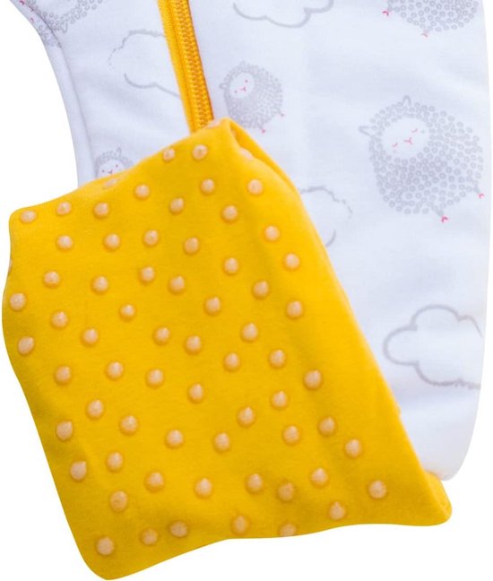 Slaapzak met voeten - Baby slaapzak - Warm de winter door - Extra ademend - 2.7 TOG - Wit van slaapzak-met-voeten — afbeelding 5
