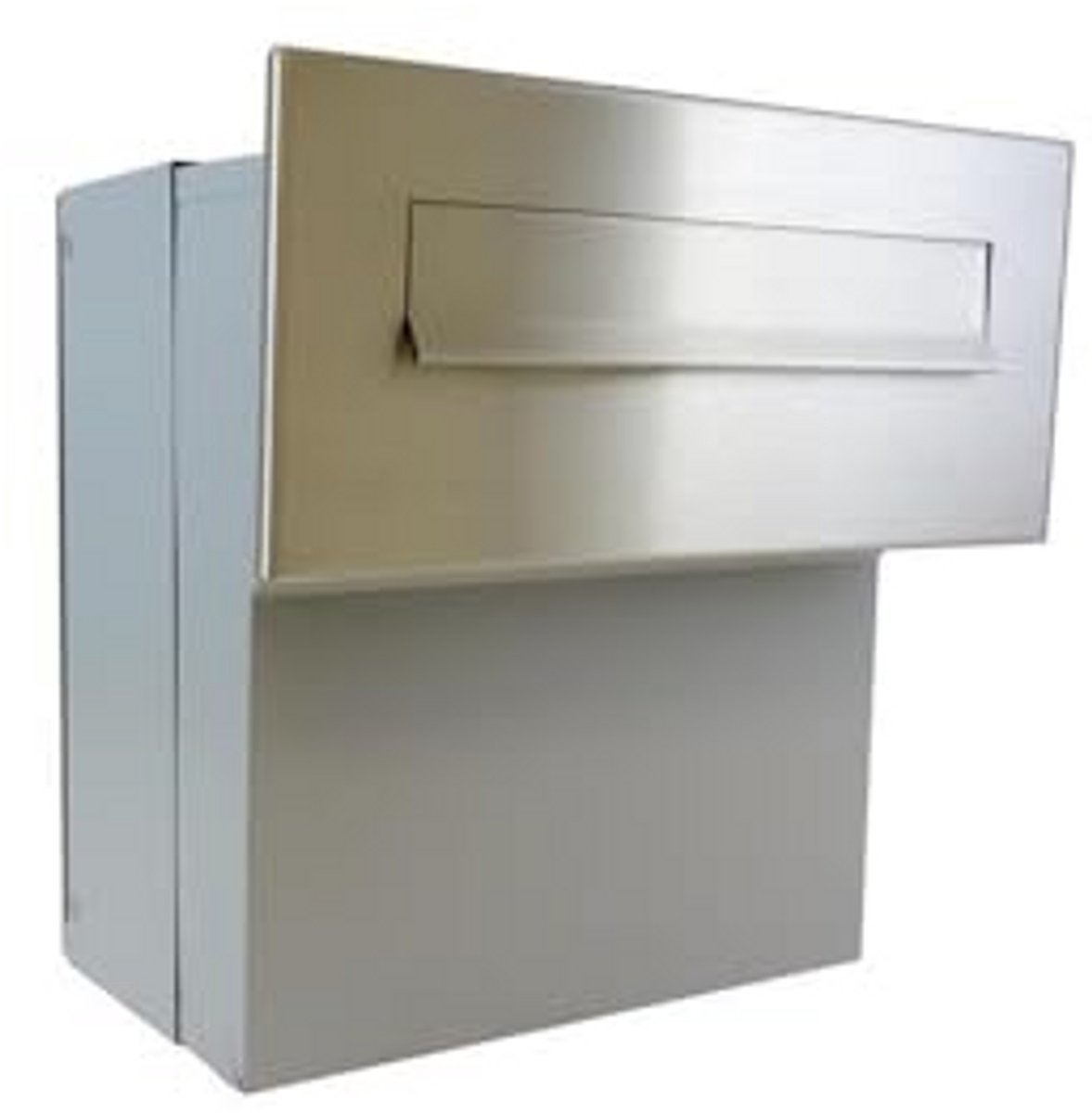 Grote brievenbus - Muurdoorworp brievenbus - Post veilig ontvangen - Verstelbare diepte - 110-330 mm - Roestvrij staal