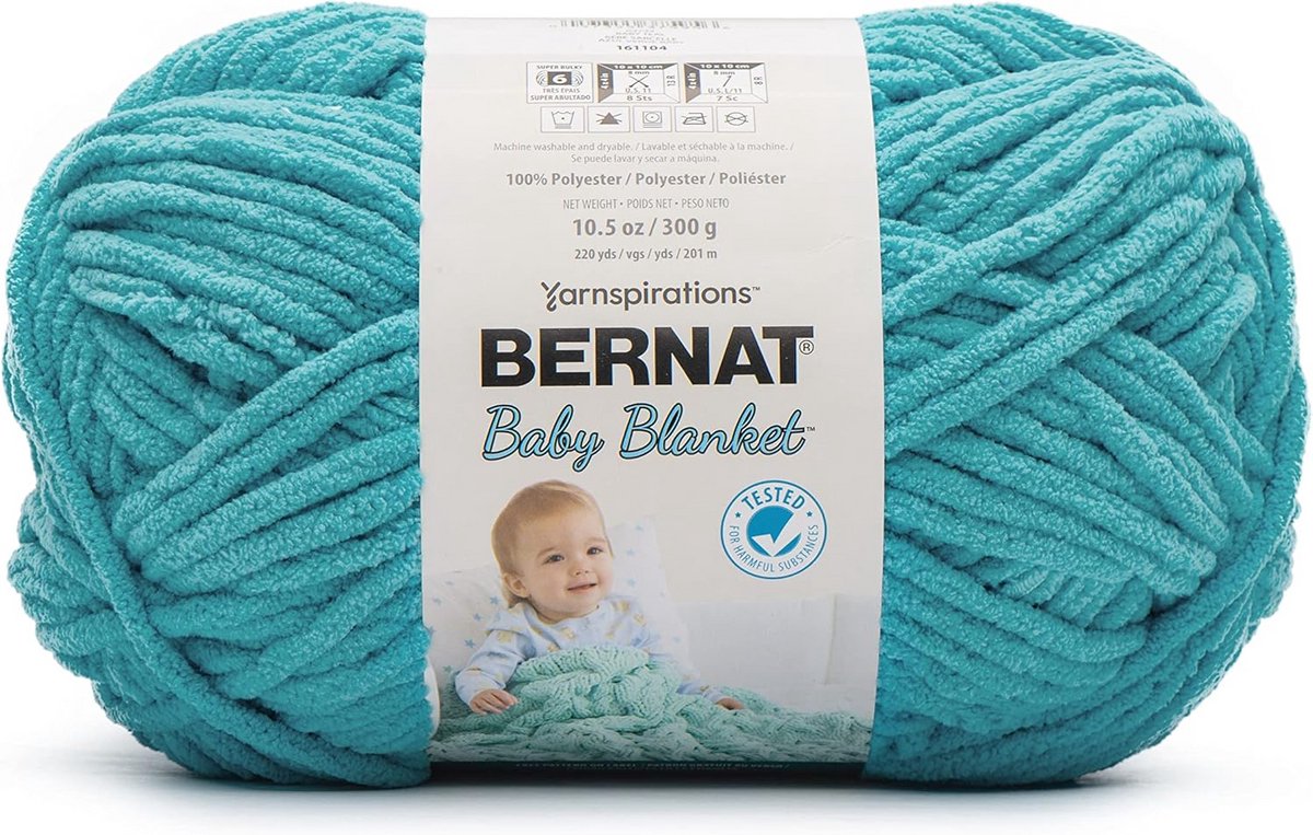 Baby Deken Garen - Hobby Garen - Breien Haken - Super Bulky - 300 gram - Turkoois