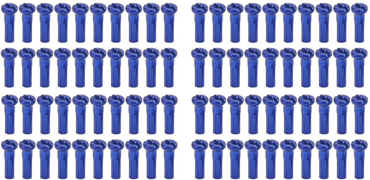 Dailygoods- Spakennippels 80 Stuks - 14mm Staal - Geschikt voor 14G Spaken - Fietsaccessoires - Duurzaam - Lichtgewicht