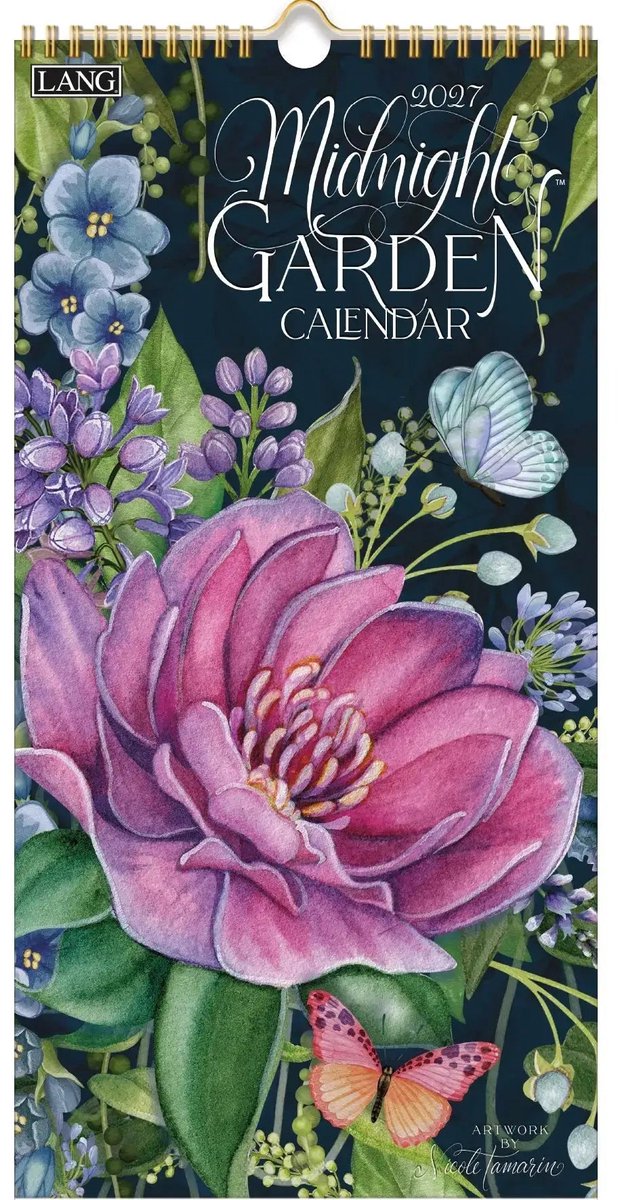 Midnight Garden Kalender 2027 Small ( 19,5 cm x 39 cm )