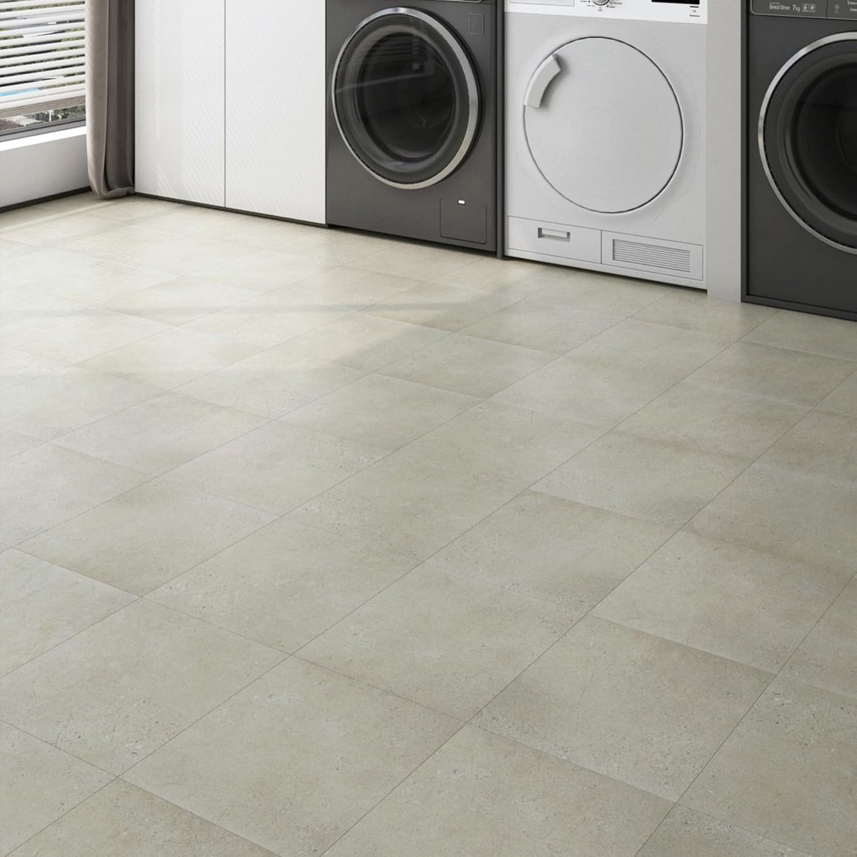 Zelfklevende vloerbedekking - Vinyl tegels - Ruimte opknappen - Waterdicht en antislip - 1