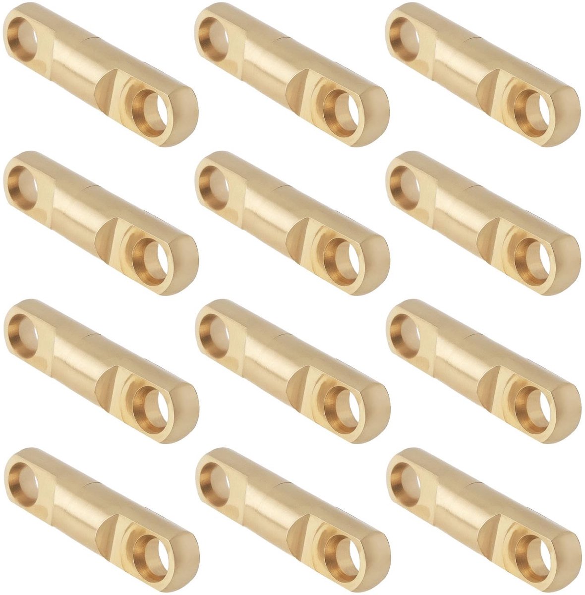 Dailygoods- Vissen Swivels Hoge Sterkte - 12Pcs - Messing - 360°