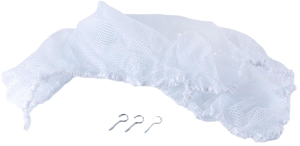 Dailygoods- Hangmat Ruimtebesparend - Opbergkast Speelgoed - Hangmat voor Knuffels - Hangmat met Net - Makkelijk te Installeren - 213 x 150 x 150 cm - Speelgoedopberger