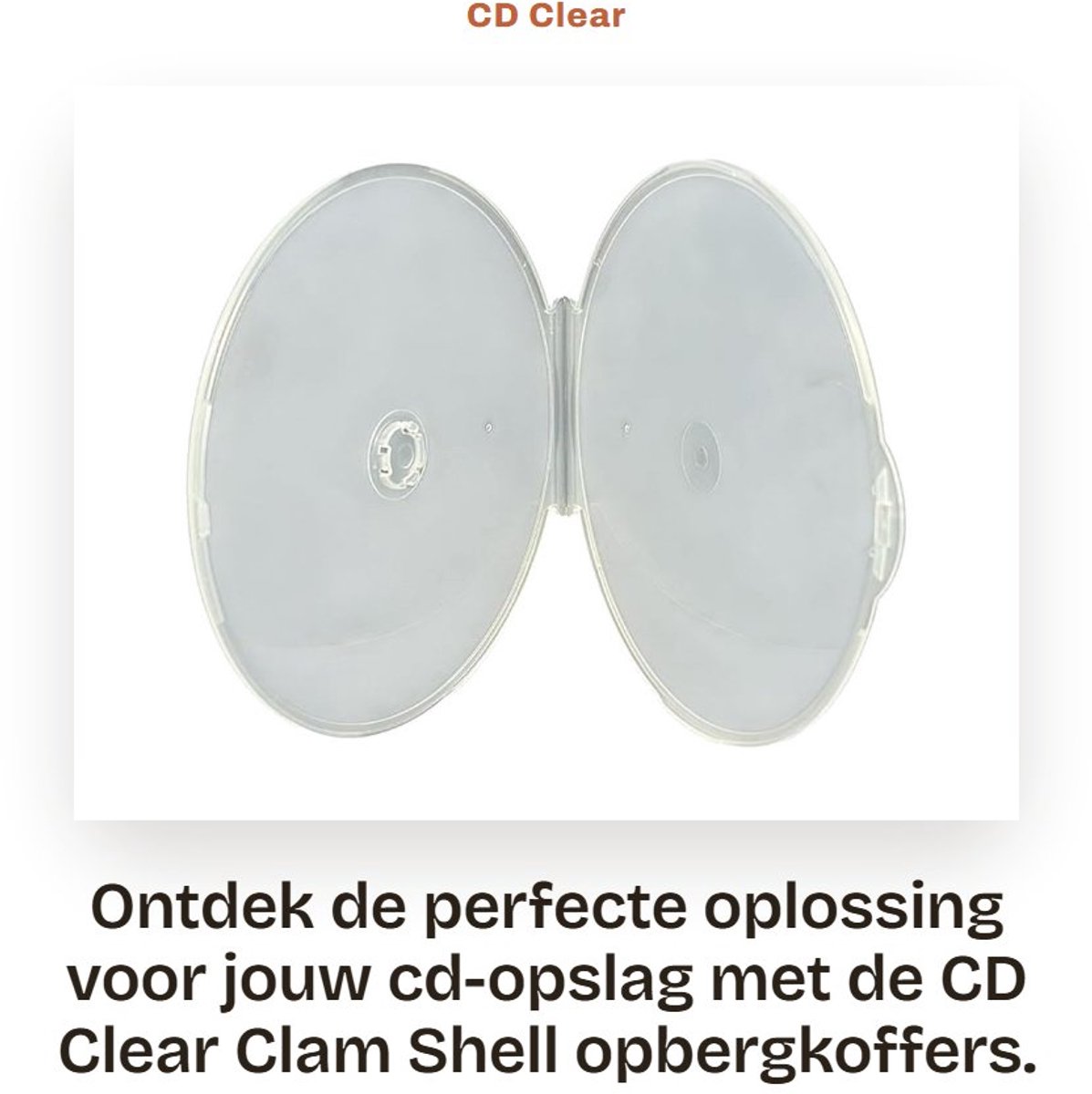 Dailygoods- Opbergkoffers 100 x - CD Hoesjes - Transparante Beschermhoes - Slank Ontwerp - Voor CD/DVD/Blu-Ray - Hoogwaardige Kwaliteit - Cd-hoes