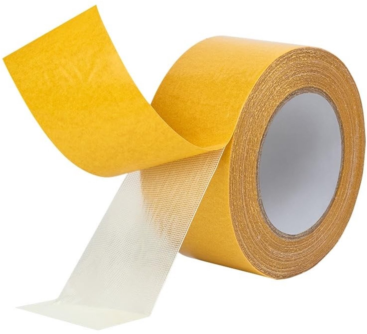 Dailygoods- Dubbelzijdig Plakband Extra Sterk - Textieltape - Waterdicht - 5 cm x 20 m - Voor Tapijten/Posters - Duurzaam Materiaal
