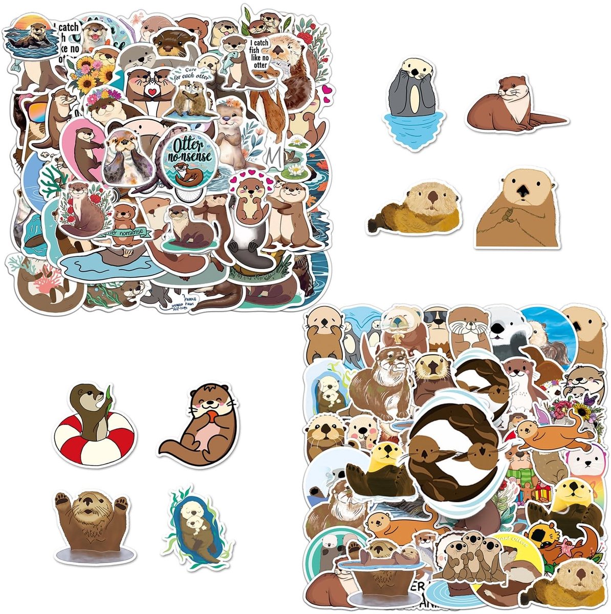 Dailygoods- Stickers 100 stuks - Schattige Dierenstickers - Graffitistickers - Decoratie voor Fietsen/Notitieboeken - Waterdicht PVC - Afmetingen 4-8,5 cm - Decoratiestickers
