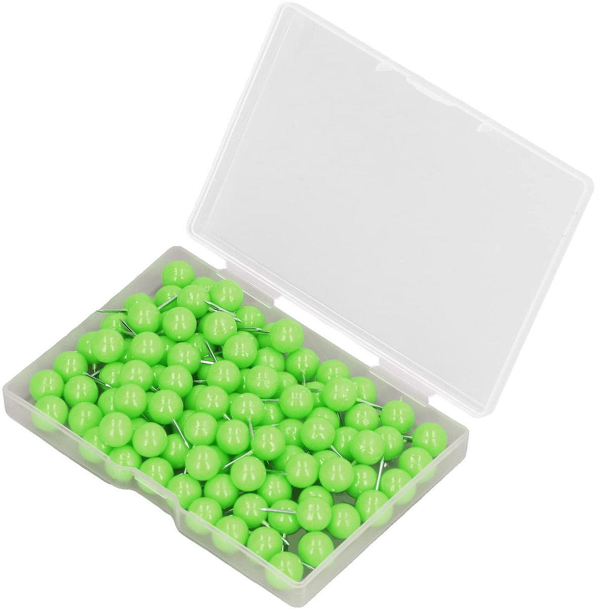 Dailygoods- Push Pins 100 Stuks - Kleurrijke Kopspijkers - Decoratieve Markering Pinnen - Ronde Kop - Duurzaam - Lichtgewicht