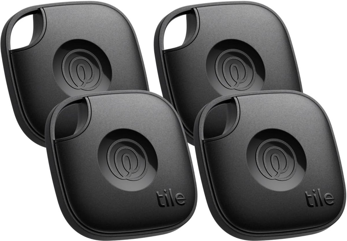 Bluetooth Tracker - Locatie Tracker - Voorwerpen Vinden - SOS Alert Functie - 4 Stuks - Zwart