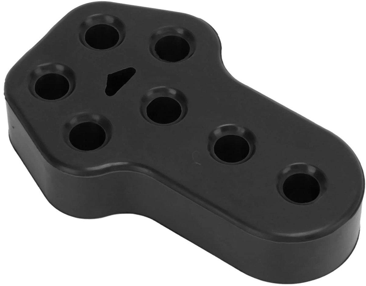 Rubber Exhaust Hanger Bushing - Universal 7 Holes 12mm Dia (Black) - Other Accessories