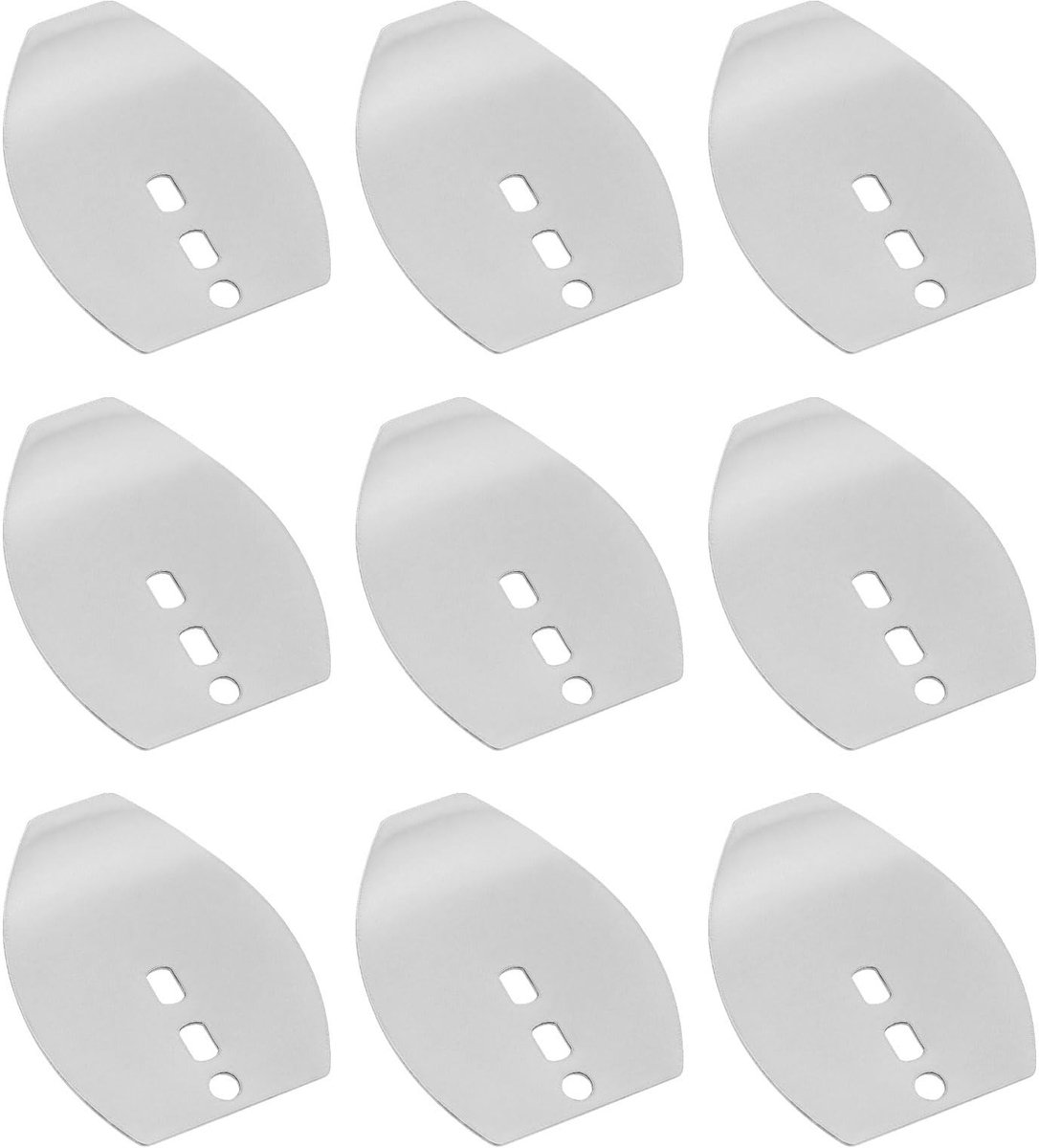 Dailygoods- Jig 50 Stuks - RVS Blades - Chatterbait/Spinner Blades - Zoetwater/Zoutwater - Multifunctionele Visaccessoires - Aas Aantrekkelijkheid Verhogen