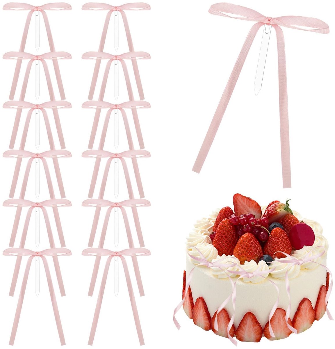Dailygoods- Acryl Inzetstuk - 12 Stukken - Roze - Decoratie Kamer - Decoratieve Tafellampen - Decoratie Woonkamer - Vaste Inzetstuk