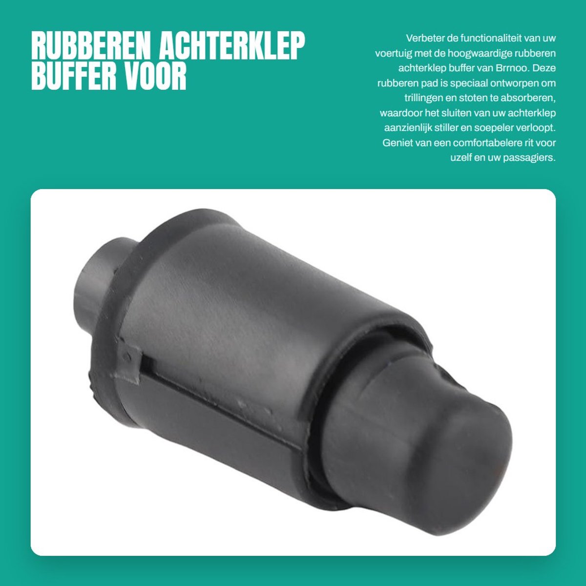 Dailygoods- Achterklepbuffer - Geluidsreductie - Rubber - Schokabsorberend - Eenvoudige installatie - Duurzaam ontwerp - Achterklepdemper